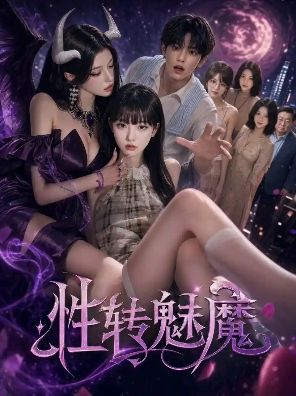 性转魅魔奇幻短剧海报